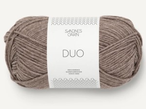 Włóczka Sandnes Garn DUO cotton merino brązowy melanż 2652