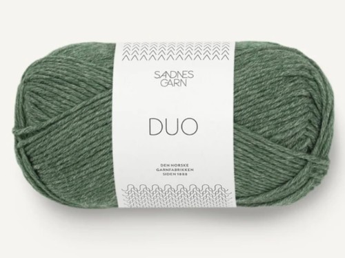 Włóczka Sandnes Garn DUO cotton merino leśny 8072