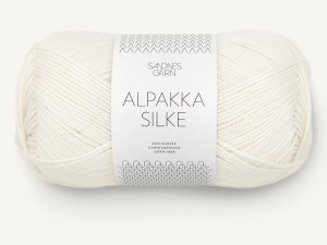 Włóczka Sandnes Garn Alpakka Silke biały 1002