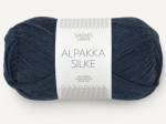 Włóczka Sandnes Garn Alpakka Silke niebieska północ 6081