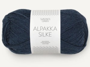 Włóczka Sandnes Garn Alpakka Silke niebieska północ 6081