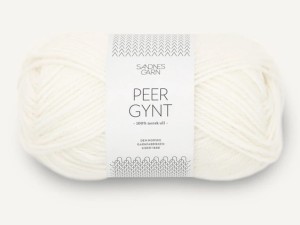 Włóczka Sandnes Garn Peer Gynt optyczny biały 1001