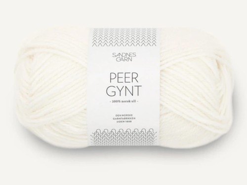 Włóczka Sandnes Garn Peer Gynt optyczny biały 1001