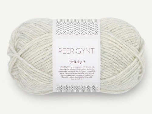 Włóczka Sandnes Garn Peer Gynt by PetiteKnit popielaty melanż  1021