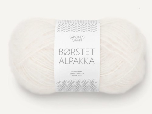 Włóczka Sandnes Garn Borstet Alpakka biały 1001