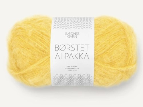 Włóczka Sandnes Garn Borstet Alpakka słoneczny żółty 2016