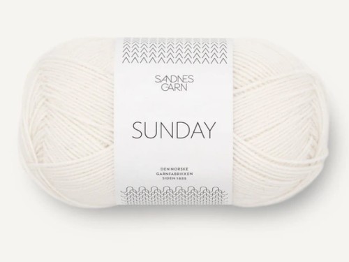 Włóczka Sandnes Garn Sunday biały 1001