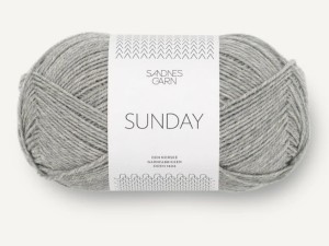 Włóczka Sandnes Garn Sunday jasny szary melanż 1042