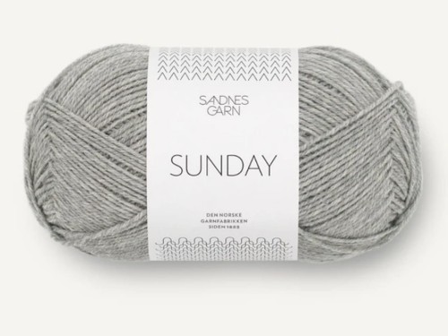 Włóczka Sandnes Garn Sunday jasny szary melanż 1042