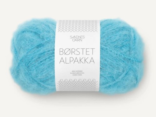 Włóczka Sandnes Garn Borstet Alpakka niebieski lazur 6315