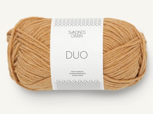 Włóczka Sandnes Garn DUO cotton merino musztardowy 2124
