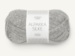 Włóczka Sandnes Garn Alpakka Silke jasny szary melanż 1042