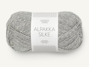 Włóczka Sandnes Garn Alpakka Silke jasny szary melanż 1042