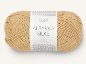Włóczka Sandnes Garn Alpakka Silke słomkowy żółty 2113
