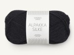 Włóczka Sandnes Garn Alpakka Silke czarny 1099