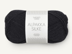 Włóczka Sandnes Garn Alpakka Silke czarny 1099