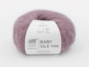 Włóczka Gabo Wool Baby Silk Yak brudny róż 9716