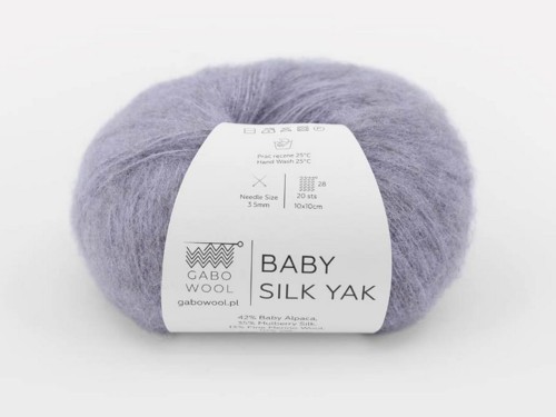 Włóczka Gabo Wool Baby Silk Yak jasna lawenda 9741