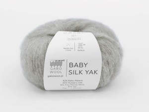 Włóczka Gabo Wool Baby Silk Yak jasny szary 9636