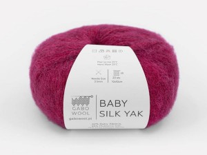 Włóczka Gabo Wool Baby Silk Yak magneta 9230