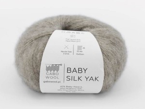 Włóczka Gabo Wool Baby Silk Yak szaro-beżowy 9402
