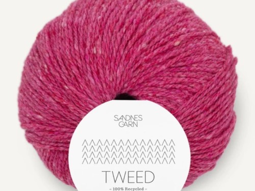 Włóczka Sandnes Garn tweed recycled magenta 4685