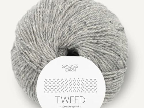 Włóczka Sandnes Garn tweed recycled jasny szary 1085