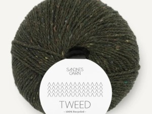 Włóczka Sandnes Garn tweed recycled oliwka 9585