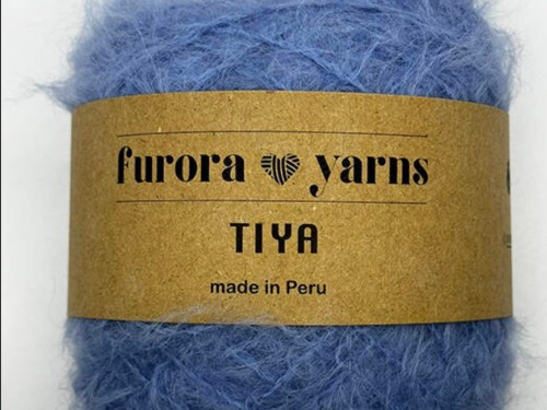 Włóczka Furora Yarns wełna merino z alpaką suri TIYA błękit