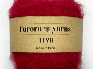 Włóczka Furora Yarns wełna merino z alpaką suri TIYA czerwony
