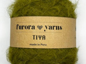 Włóczka Furora Yarns wełna merino z alpaką suri TIYA oliwka 