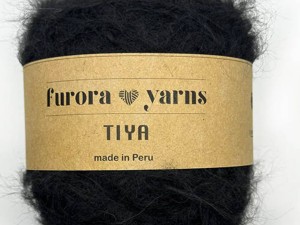 Włóczka Furora Yarns wełna merino z alpaką suri TIYA czarny