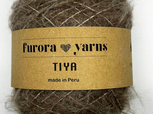 Włóczka Furora Yarns wełna merino z alpaką suri TIYA ciemny beż