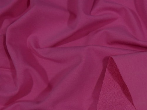 Dresówka z elastanem 290g fuksja dzianina dresowa pętelka bawełna