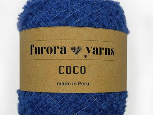 Włóczka Furora Yarns alpaka bucle niebieski