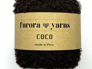 Włóczka Furora Yarns alpaka bucle czekolada