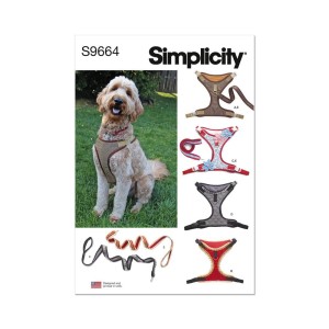 Wykrój na szelki i smycze dla psa - wykrój SIMPLICITY S9664