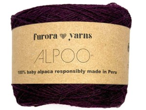 Włóczka Furora Yarns wełnaa 100% baby alpaka burgund