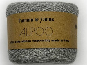 Włóczka Furora Yarns wełnaa 100% baby alpaka szary