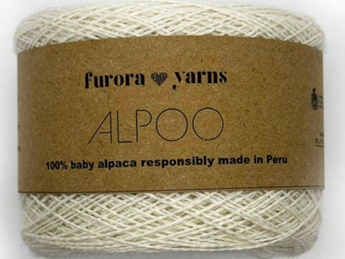 Włóczka Furora Yarns wełnaa 100% baby alpaka natural