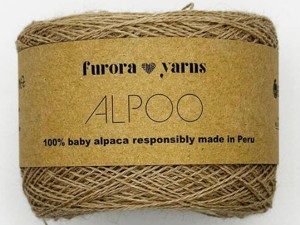 Włóczka Furora Yarns wełnaa 100% baby alpaka ciepły beż