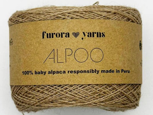 Włóczka Furora Yarns wełnaa 100% baby alpaka ciepły beż