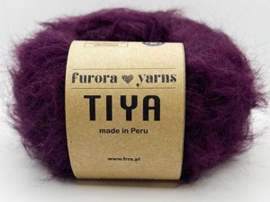 Włóczka Furora Yarns wełna merino z alpaką suri TIYA burgund 