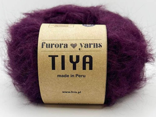 Włóczka Furora Yarns wełna merino z alpaką suri TIYA burgund 