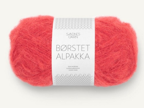 Włóczka Sandnes Garn Borstet Alpakka czerwony mak 4008