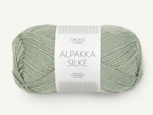 Włóczka Sandnes Garn Alpakka Silke oliwka 9062