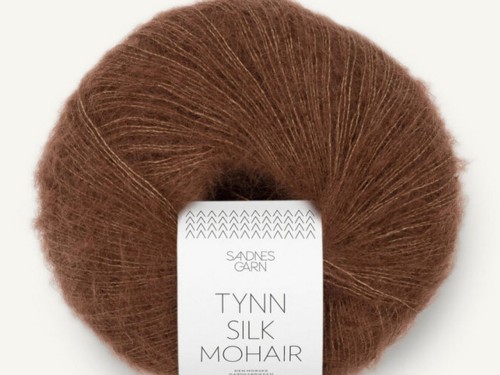 Włóczka Sandnes Garn Tynn Silk Mohair  czekoladowy 3073