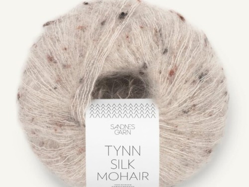 Włóczka Sandnes Garn Tynn Silk Mohair szary tweed 2600