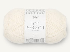 Włóczka Sandnes Garn Tynn Peer Gynt ciepły biały 1002