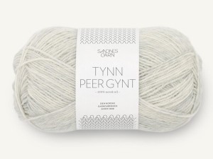Włóczka Sandnes Garn Tynn Peer Gynt jasny szary melanż 1021